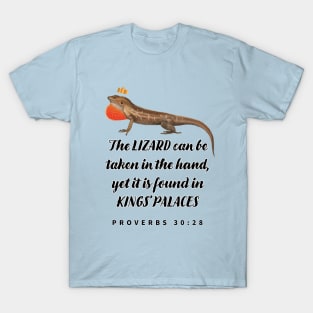 Brown Anole • Lizard King Palace • Bible Verse Funny T-Shirt